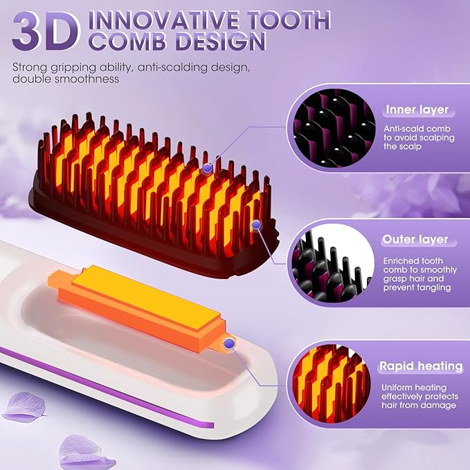 Wireless Straight Hair Comb